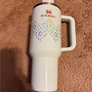 Stanley White and Silver Travel Mug